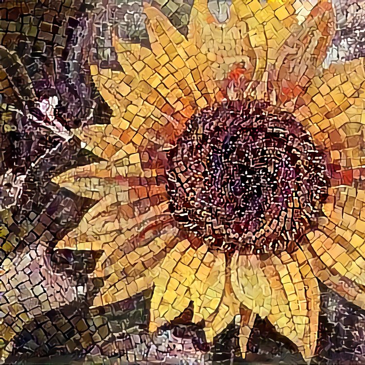 alter_photo's tweet photo. #alter Beautiful mosaic from ordinary photo #mosaic #artwork #sunflower #neuralnetwork https://t.co/6k13sSluhV