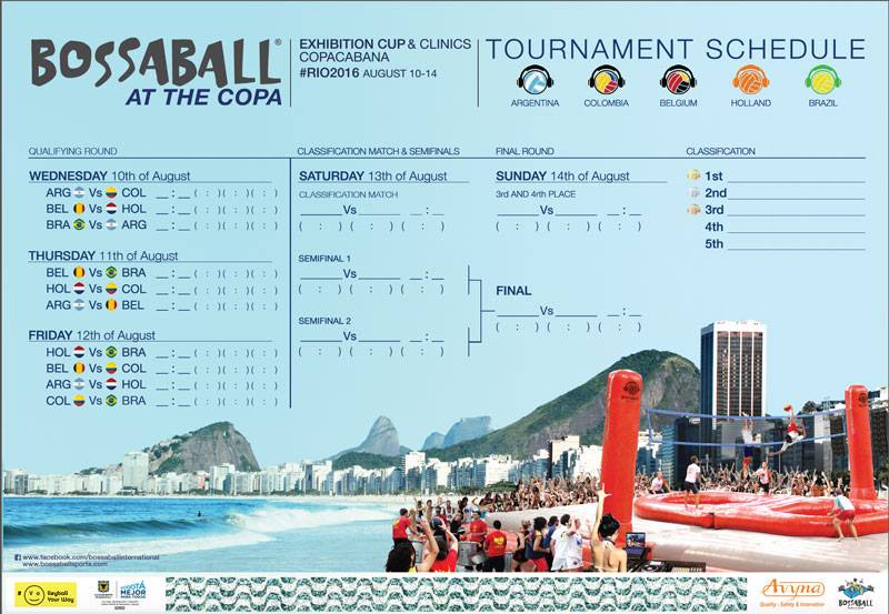 Het speelschema voor de Exhibition Cup in Rio is bekend! Zie hier tegen wie Nederland het opneemt op de Copacabana.