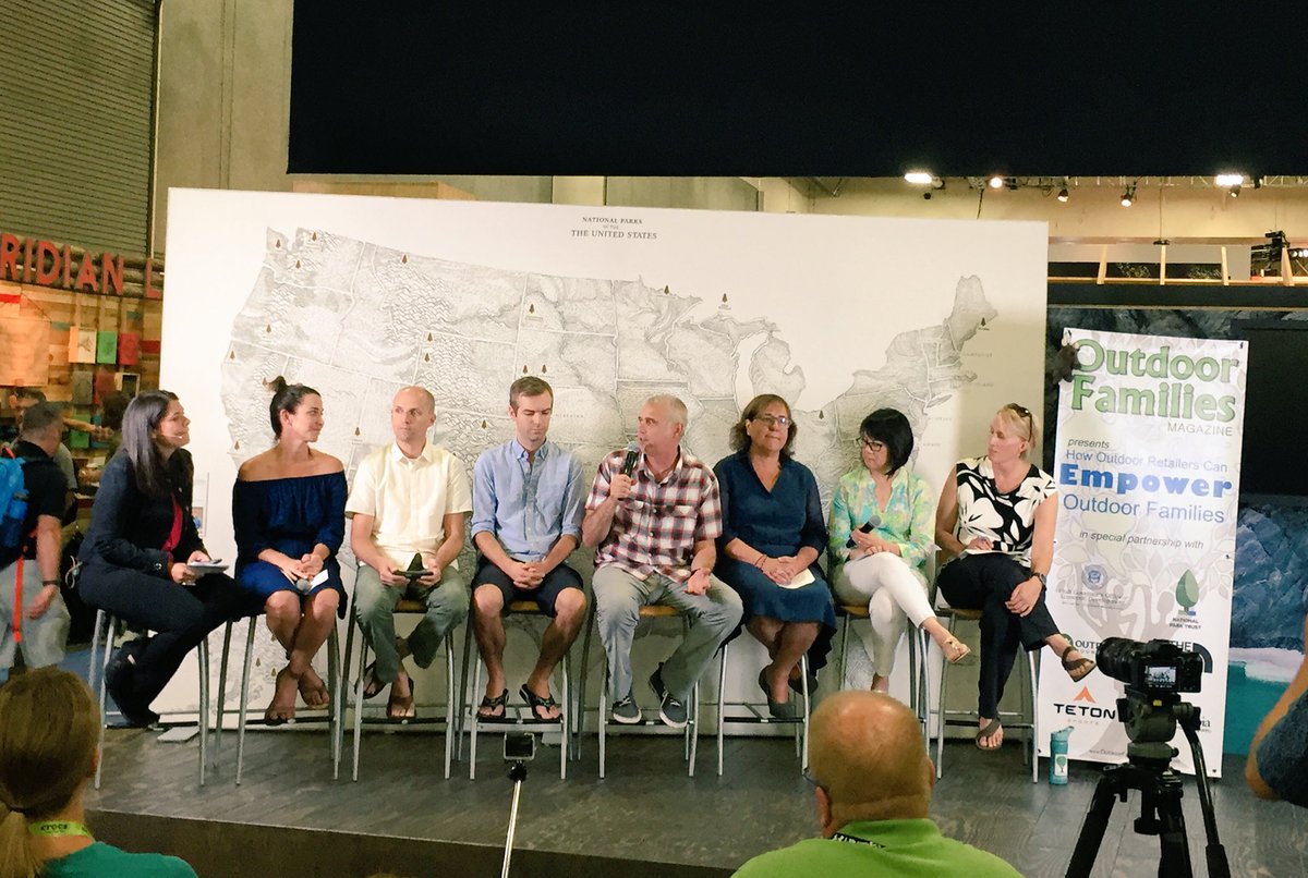 EssentlExplorer's tweet photo. Here at @OutdoorRetailer hearing  @OutdoorFamMag &amp; others on how to help retailers empower families to #GetOutside! https://t.co/OhJumFf5HO