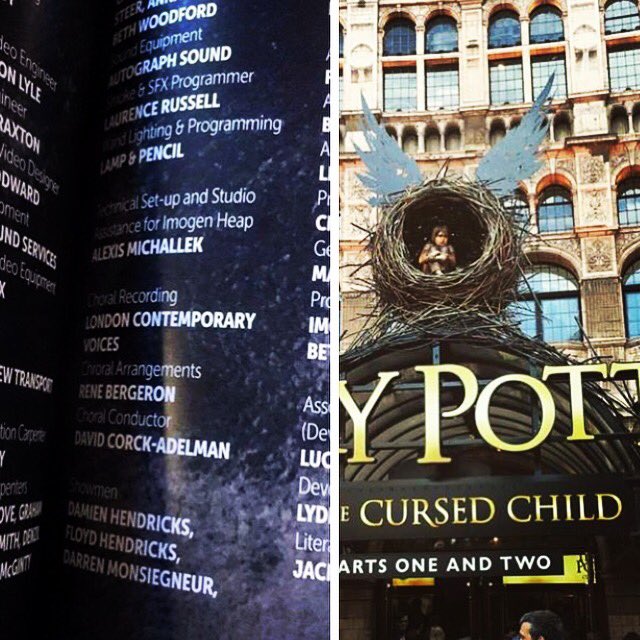 So privileged to have recorded with <a href="/LCVchoir/">London Contemporary Voices</a> for <a href="/imogenheap/">Imogen Heap</a> and #HarryPotterAndTheCursedChild . Magical! ⚡️