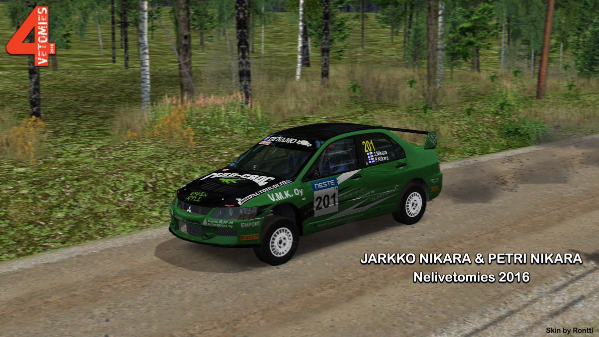 Onnittelemme <a href="/22nikara/">Jarkko Nikara</a> a suvereenista #vetomies voitosta uuden liveryn myötä! #RallyFinland vauhtimurot.blogspot.fi/2013/11/vauhdi…