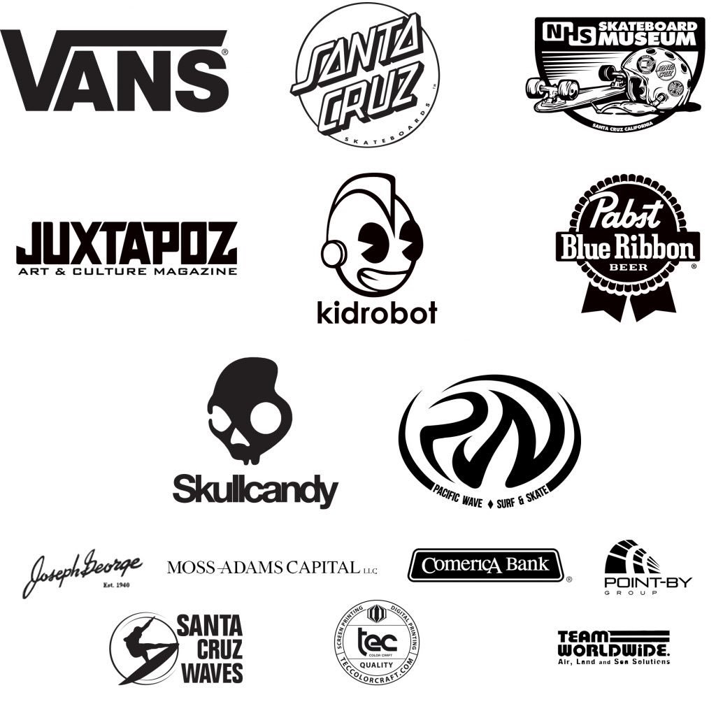 santacruzskate's tweet photo. BIG thanks to our sponsors who helped us put on the final #ScreamingHandArtShow at the @santacruzmah this Friday 👊 https://t.co/YkHt5JrWsD