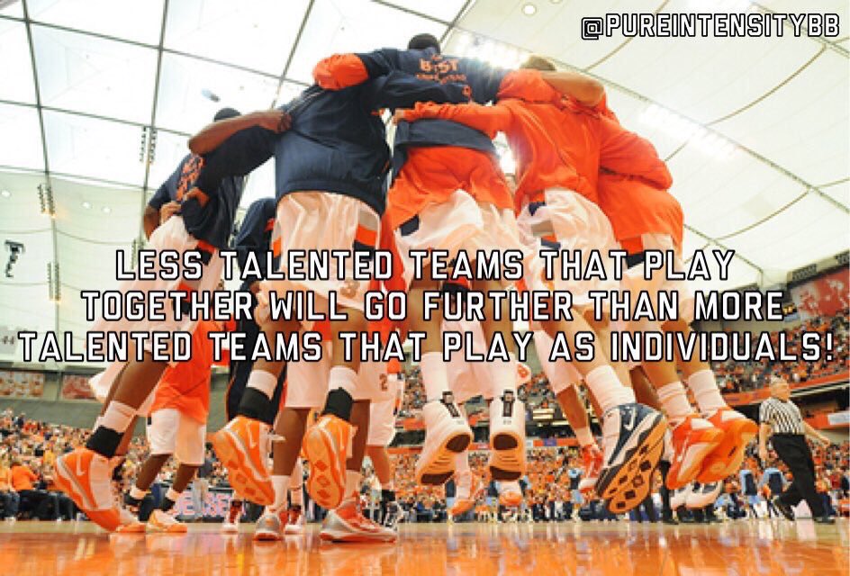 PureIntensityBB's tweet photo. LESS talented teams that play TOGETHER will go further than MORE talented teams that play as INDIVIDUALS! https://t.co/x6a7c4XQZy
