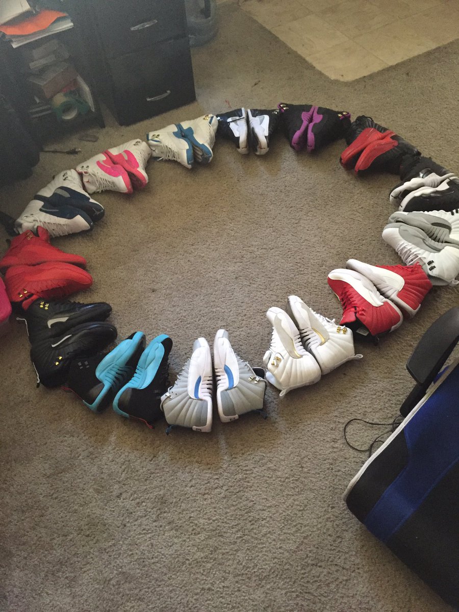 hook24's tweet image. My Jordan 12 shoe game is strong