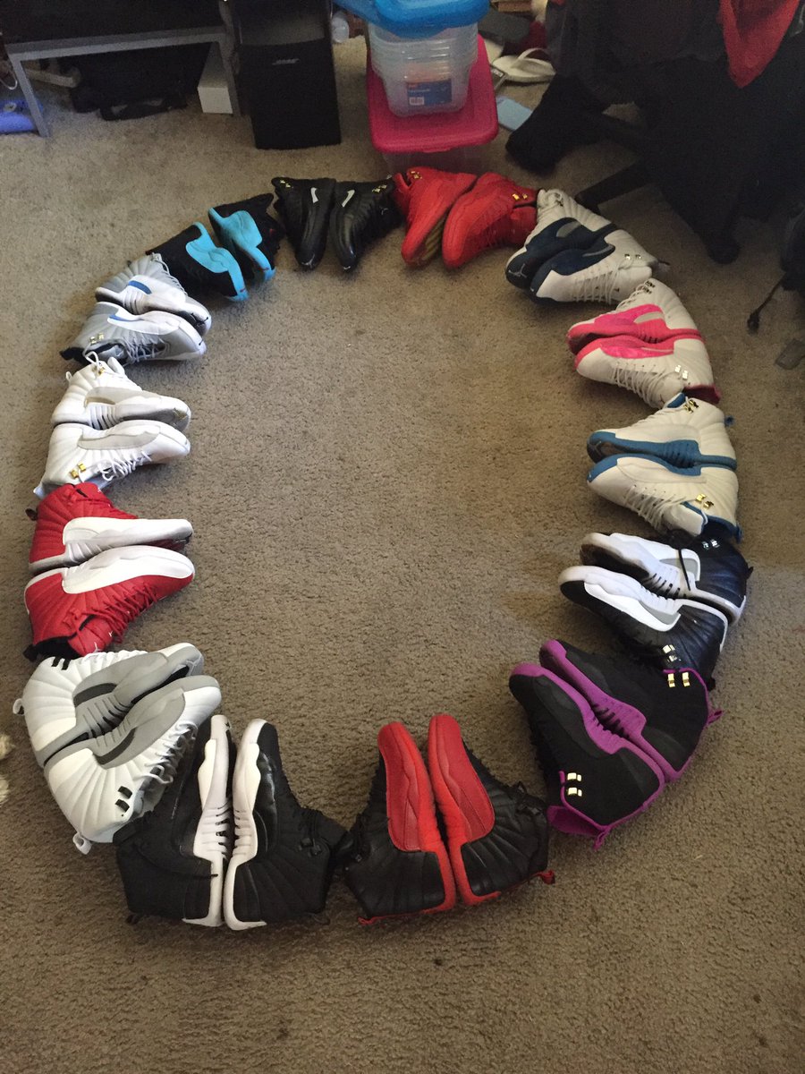 hook24's tweet image. My Jordan 12 shoe game is strong