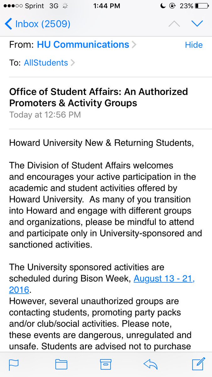 PowerCircleHU's tweet photo. Thanks for the shout out Howard 🙏🏾The email promo to 11,000 students has tickets flying at https://t.co/DjbGH8zTgo https://t.co/FnxlyZMMgO