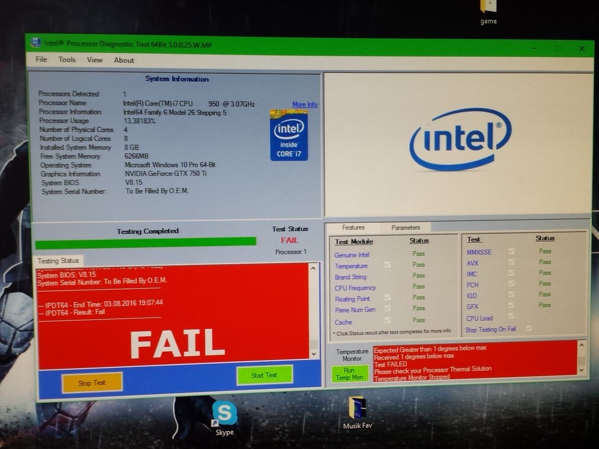 InstaDomtix's tweet photo. @IntelSupport so I have it https://t.co/O7uiBMGEPk
