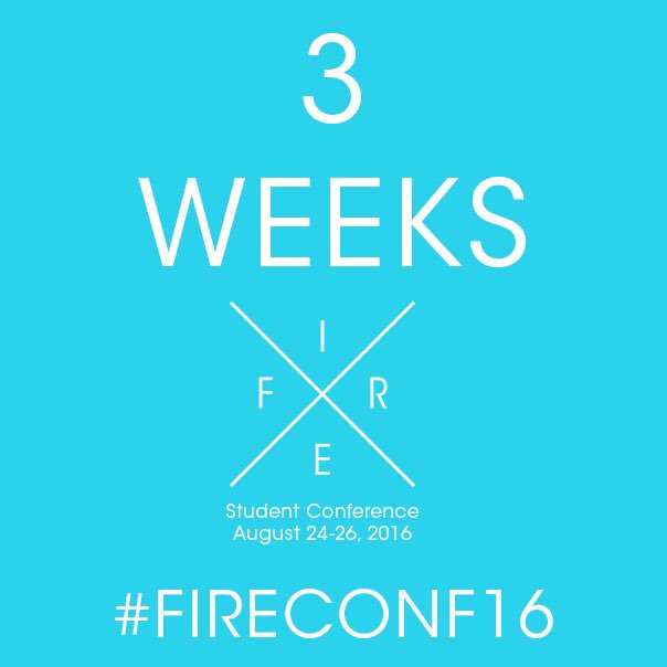 IgniteYouthTn's tweet photo. T H R E E W E E K S
#FireConf16
https://t.co/D4JICdy6Zn https://t.co/XmbyolcXF6