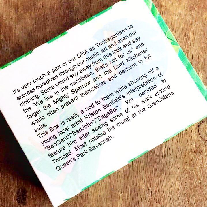 Badgentsclubtt's tweet photo. The back of this Seasonal Box
#SeasonalBox
#Badgents
#sagaboi
#badjohn https://t.co/dBXjCPBiGK