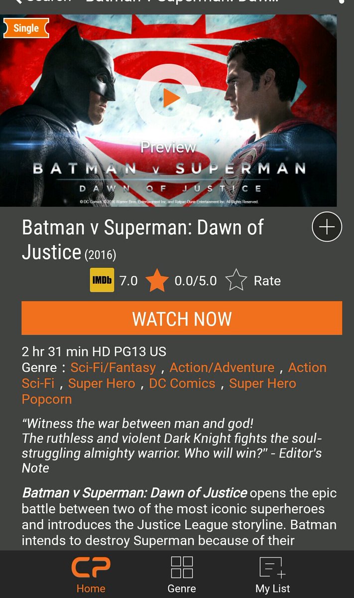 FebryMeuthia's tweet photo. Gaes gaes! 📣📣 Batman vs Superman udah ada loh di #IndiHomeCatchplay yuk ditonton yuk https://t.co/uiE4DNoLaq