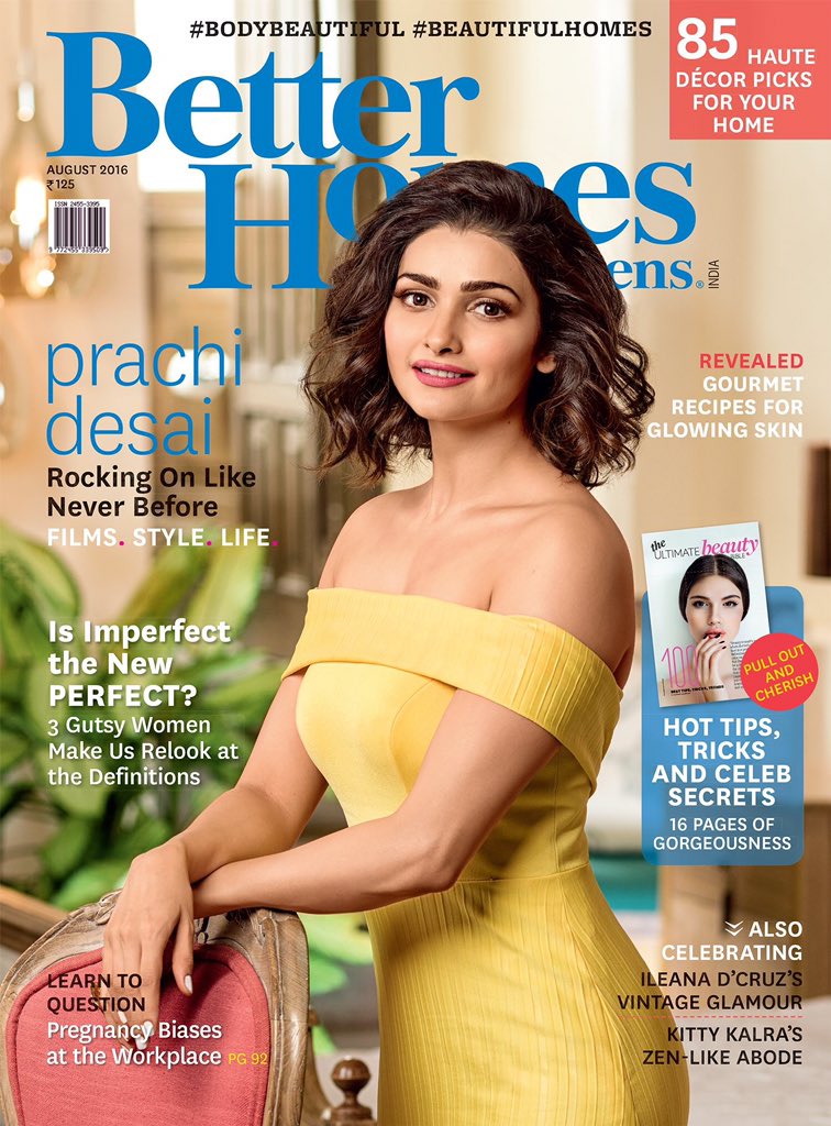 براتشي على غلاف العدد الجديد مجلة 
Better Homes and Gardens 
<a href="/ItsPrachiDesai/">Prachi Desai</a>