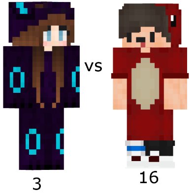 SkinContests's tweet image. Direkt geht es weiter im Achtelfinale, mit Skin 3 und 16!