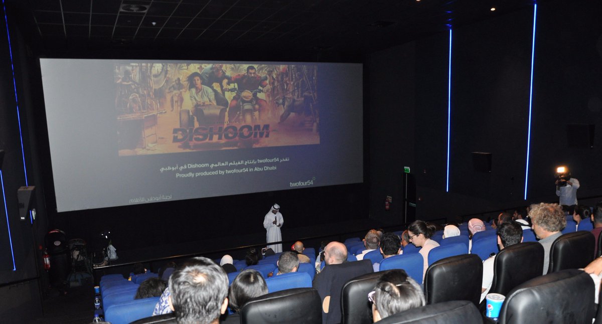 filmabudhabi's tweet photo. سعدنا باستضافة عرض حصري كامل العدد لفيلم #Dishoom ليلة الإثنين بفوكس سينما في ياس مول احتفاءً بانطلاق عروض الفيلم. https://t.co/7rQJANU5Aw