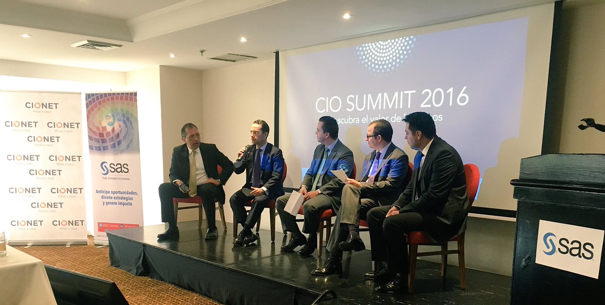 Sas_Colombia's tweet image. Estamos en el CIO SUMMIT Bogotá con CIO&apos;s importantes del sector tecnológico #SASDataManagement