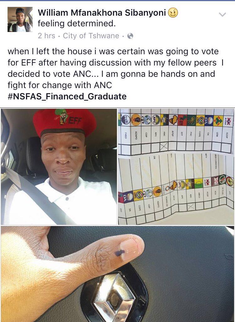 ANCTSHCaucus's tweet photo. People knows dat is only @MYANC which can change their lives #VoteANC https://t.co/B8AgA4V9M3