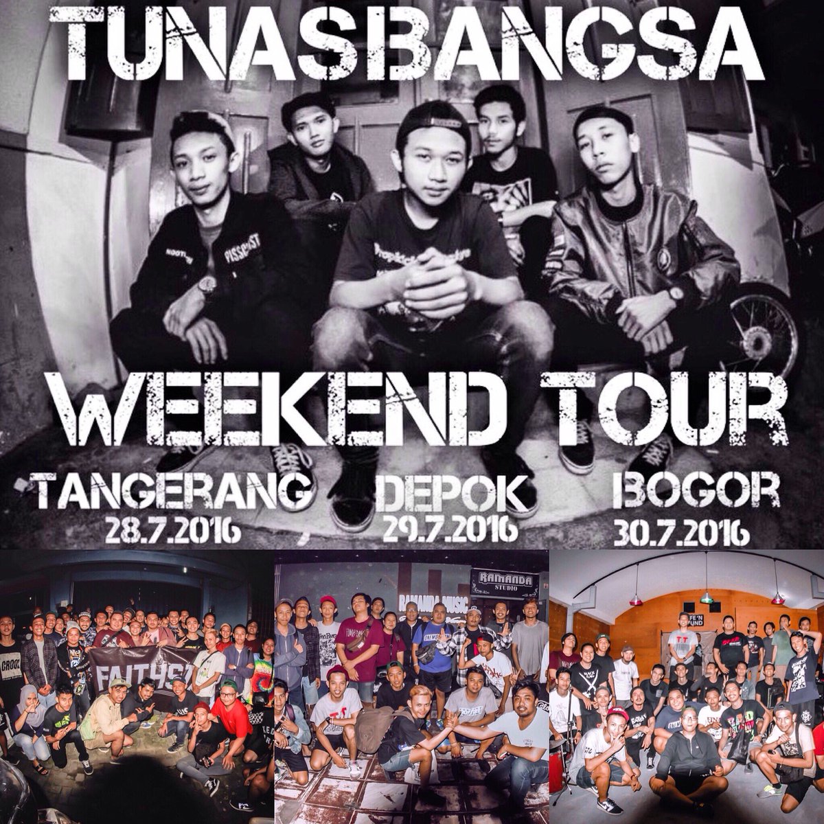 Terima kasih kawan kawan tangerang,depok,bogor dan jakarta yang udah mau menemani dan nerima kita 🙏🏼🚋🚋✌️⚒