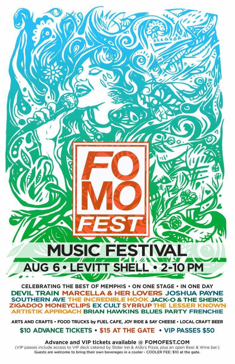 fomofestmemphis's tweet photo. This Saturday!  Second annual FOMOfest!  Tickets and info @ https://t.co/NECczXC09C https://t.co/kpkZkR7Zl8