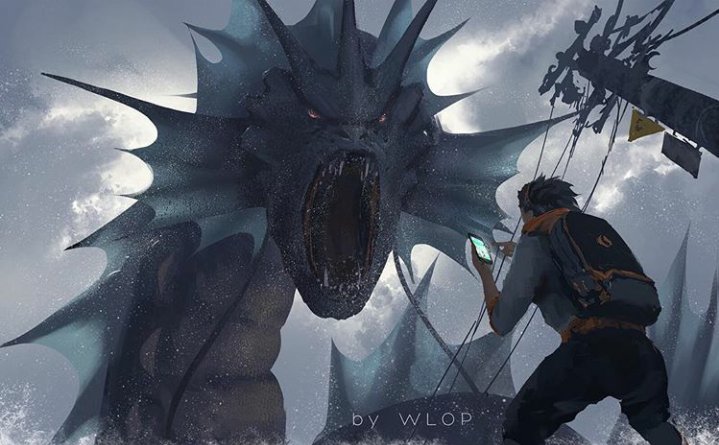 wikifantasy_'s tweet photo. Pokemon GO by wlop https://t.co/Z7tfTHEXtO