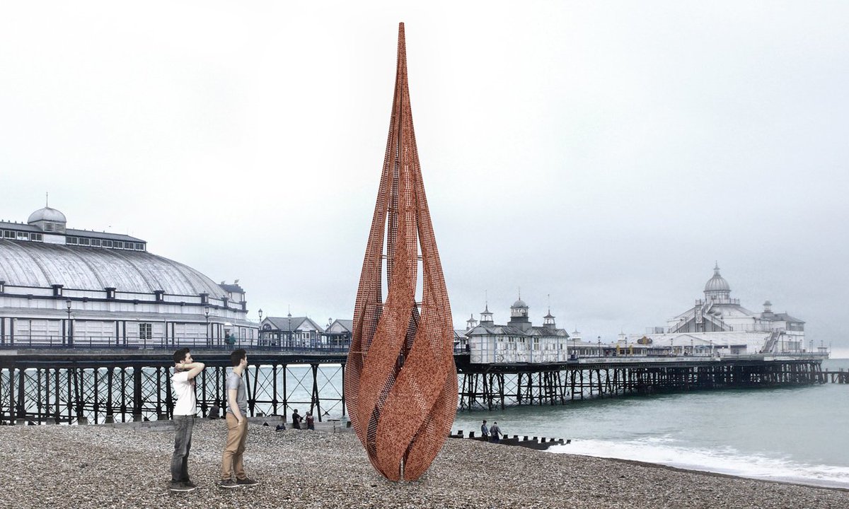 GeorgeKingArch's tweet image. Very pleased that our design Forged by Flame has won the Eastbourne Pier sculpture comp bit.ly/1OpiNvB