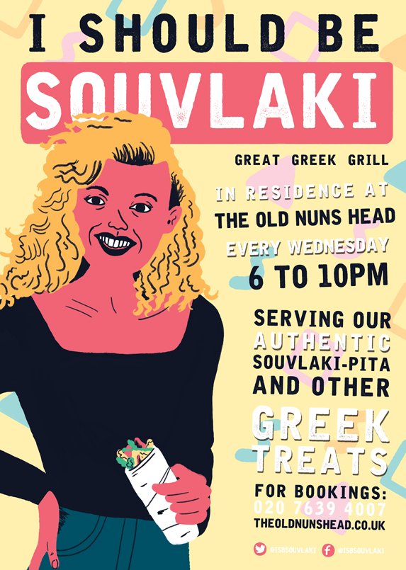 Get Your Greek On!
The mighty <a href="/ISBSouvlaki/">I Should be Souvlaki</a> are in the kitchen 6-10pm tonight.
#nomnoms