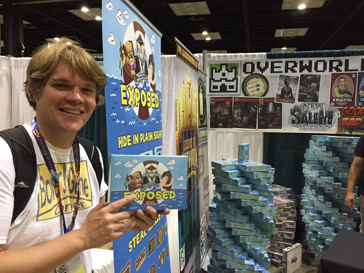 Giving our 1st game of #GenCon2016 from @overworldgames Retweet for a chance to win Exposed #GenCant US only