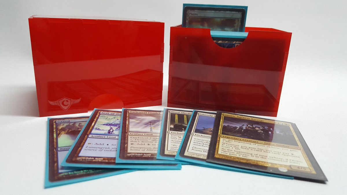CardGuardianBox's tweet photo. Now released The Garrison 100 Card Deck Box #commander #deckbox #colors https://t.co/VdiVs9P5Be #mtg #pokemon #yugio https://t.co/J4s59QiX73