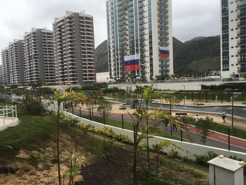 Udsigten fra det danske hus i den Olympiske By er ikke dårlig #ALLFORRIO