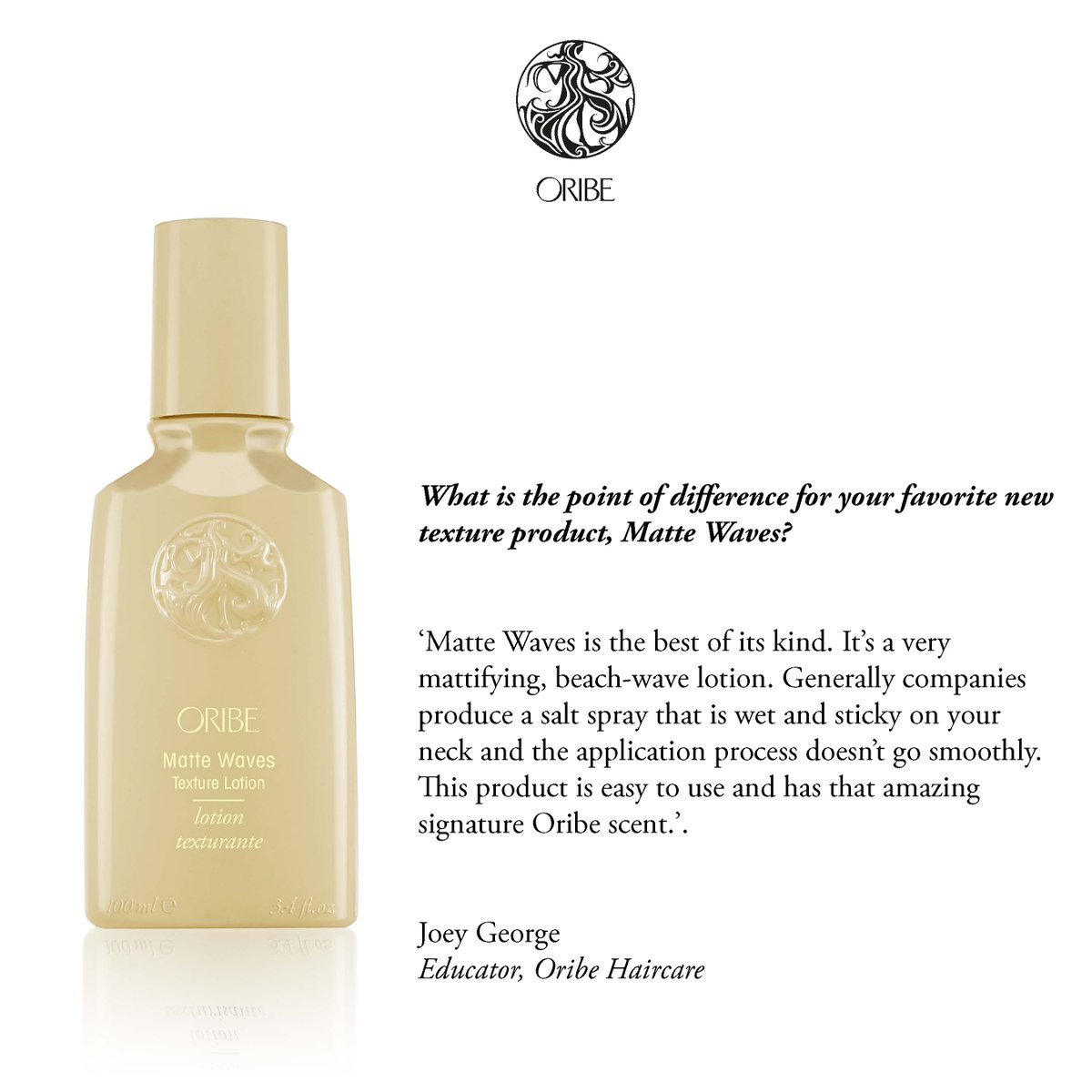OribeUK's tweet photo. Take it from the professional…@JoeyClarkGeorge #OribeObsessed #ModernTexture https://t.co/WukfIqAcd4