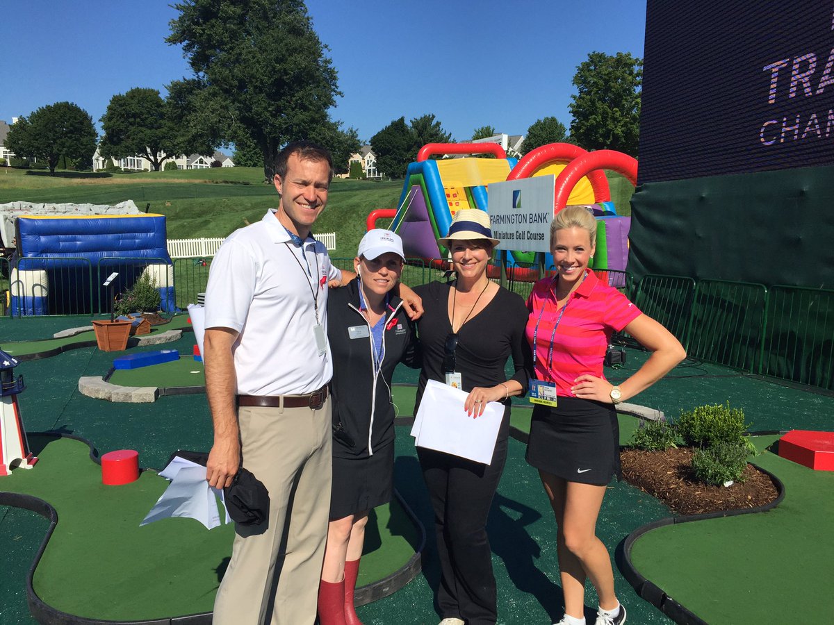 teryngregson's tweet photo. Loved hosting @TravelersChamp Mini Golf tourney! Thanks to @danedehaan, @TheRealCJAdams &amp; Luke Wilson for coming! https://t.co/1xo1nqEXhm