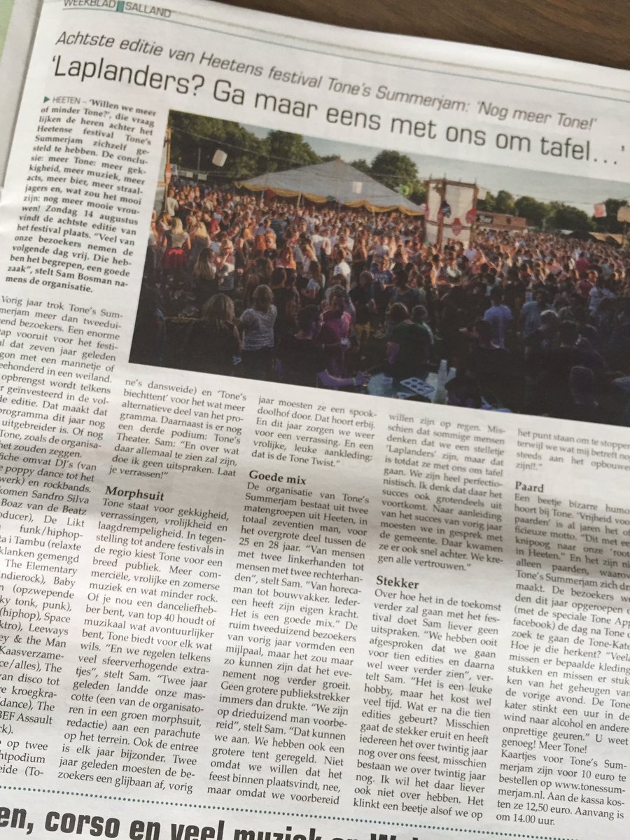 Tone's Summerjam tweet media