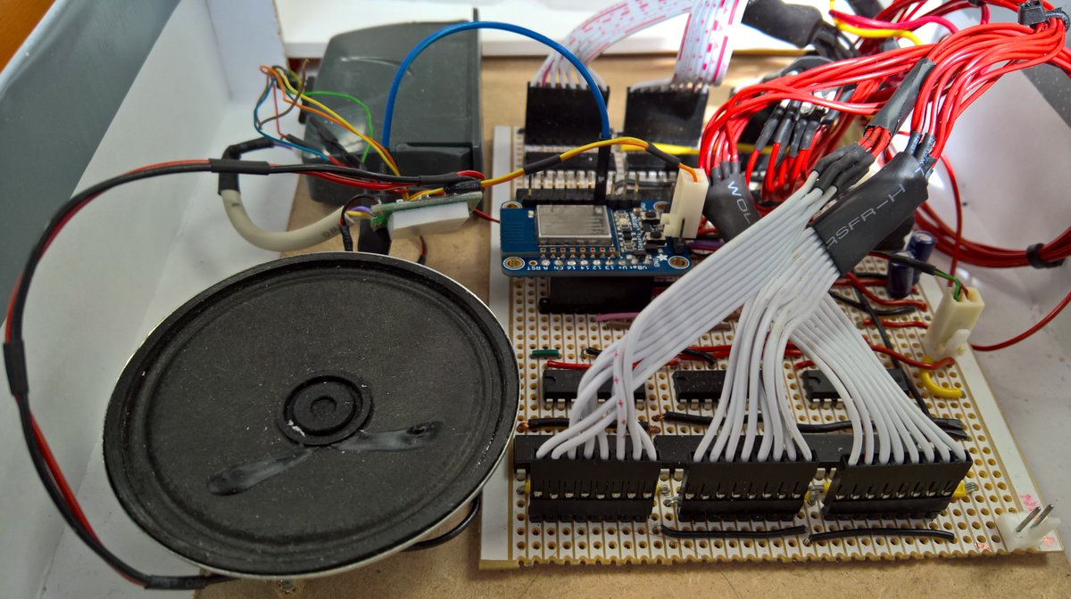 visualmicro's tweet photo. @ESP8266 #IoT_WebServer w/ #LIVE #SQL #TriggerPoints, #MessagesOnWall #Alarms, #Stats 6x #7SegmentLED, #MP3, #HUZZA https://t.co/tgrGcsoAtS