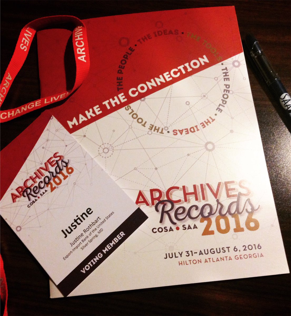 JustineRothbart's tweet photo. In Atlanta for the Society of American Archivists conference! #saa16 https://t.co/9GAlfMQsrl
