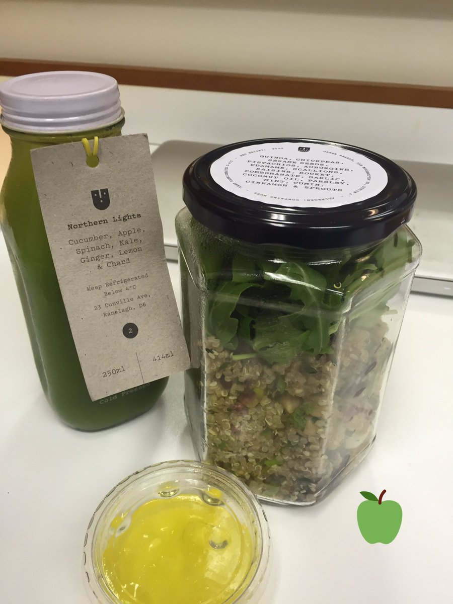 Late lunch early dinner between scenes <a href="/greenbeards/">Green Beards</a> So #tasty &amp; #nutritious Feeling better already! Loving the jar!