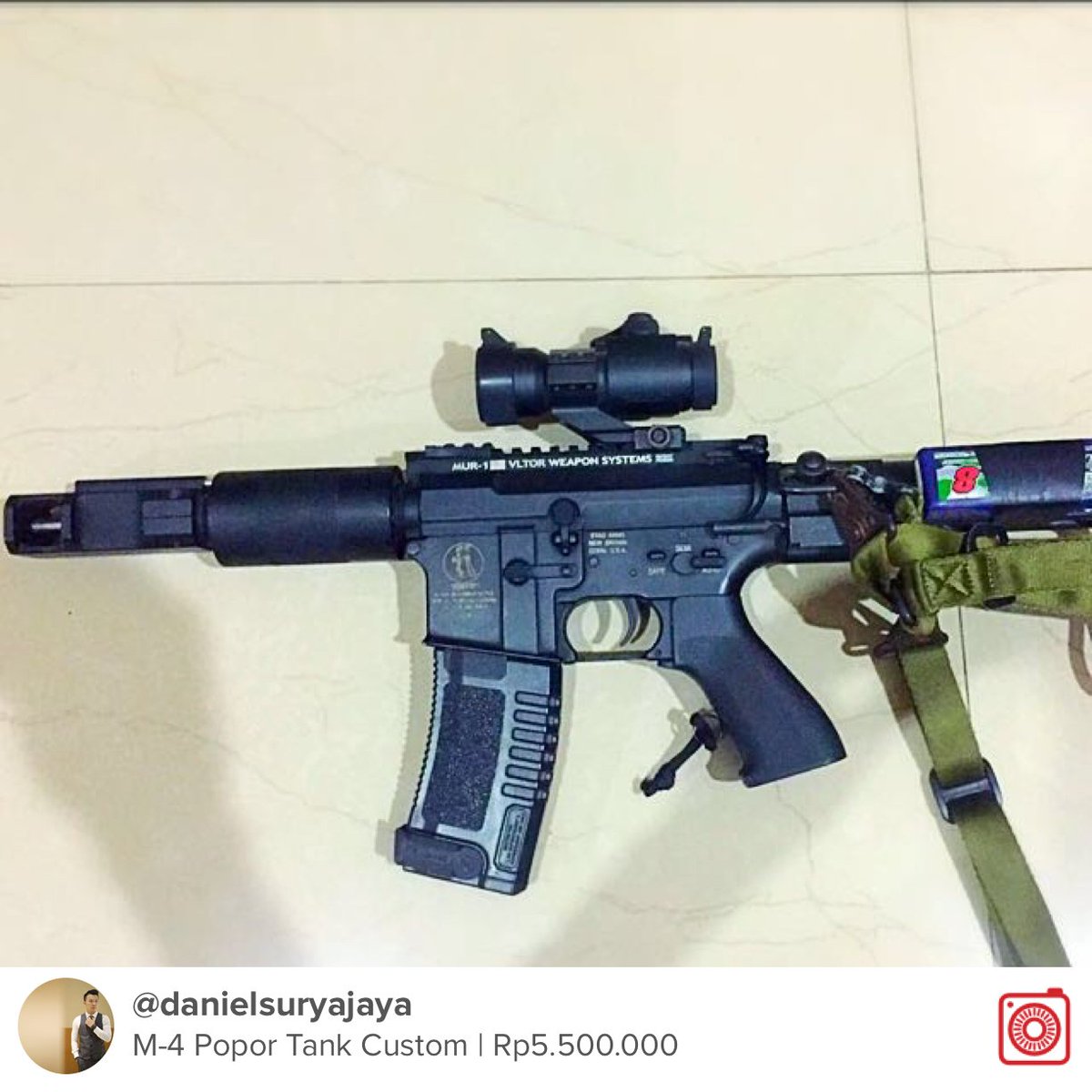 nozDenoz's tweet photo. Selling M-4 Popor Tank Custom Rp5.500.000 https://t.co/Uu4nJT5k70 #carousell @carousell_id https://t.co/w7JSuqbWYi