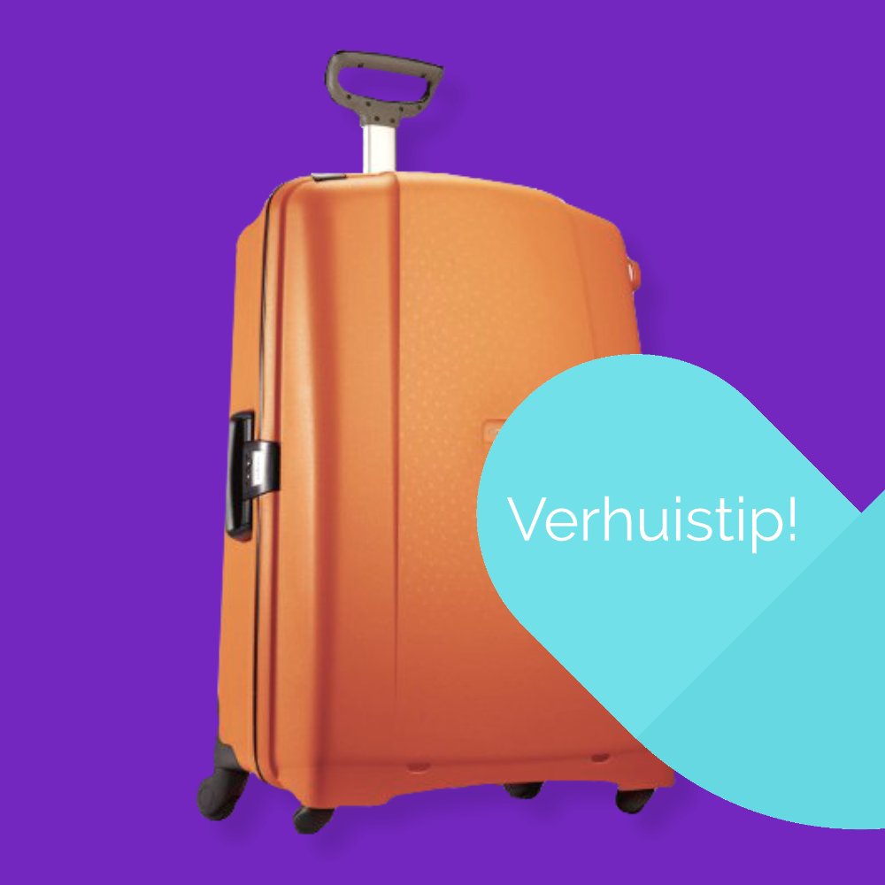 moovyn's tweet photo. #verhuistip! Berg al je alledaagse spullen op in een koffer, zodat je op dag 1 niet alle dozen hoeft te doorzoeken! https://t.co/zmII26VRQt