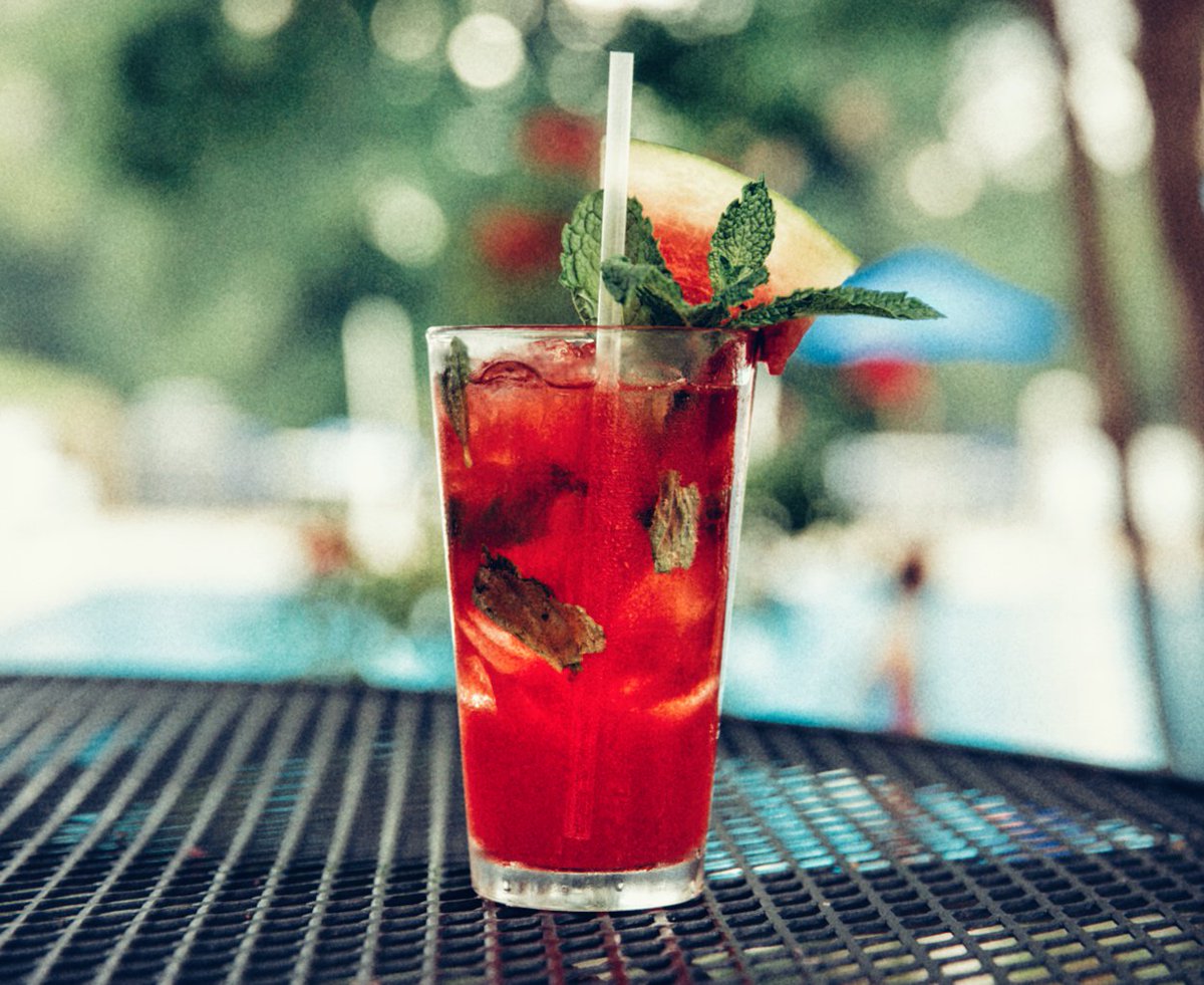 Stoli's tweet image. Celebrate #NationalWatermelonDay with THE Stoli Watermelon Crush. Tag your cocktail creations with #DrinkWhatYouWant