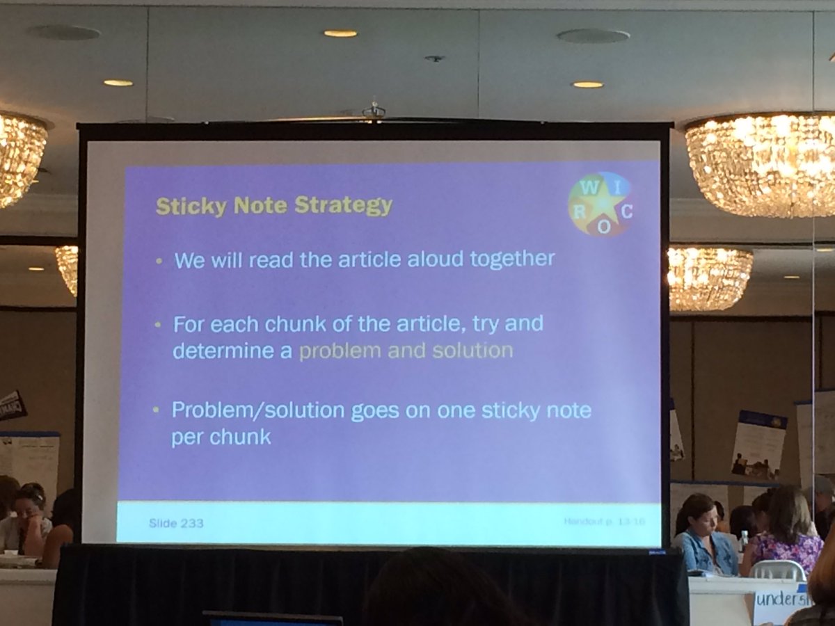 jdickson_ausd's tweet photo. Utilizing the "sticky note strategy" during our WICORized lesson. #AVIDsi2016 https://t.co/foAdydjsSu