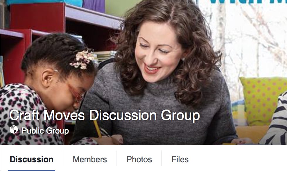 leahod's tweet photo. Join this Craft Moves group in FB. They are starting a book study next week on @sshubitz new book! #d100writes https://t.co/QuB09BAG7S