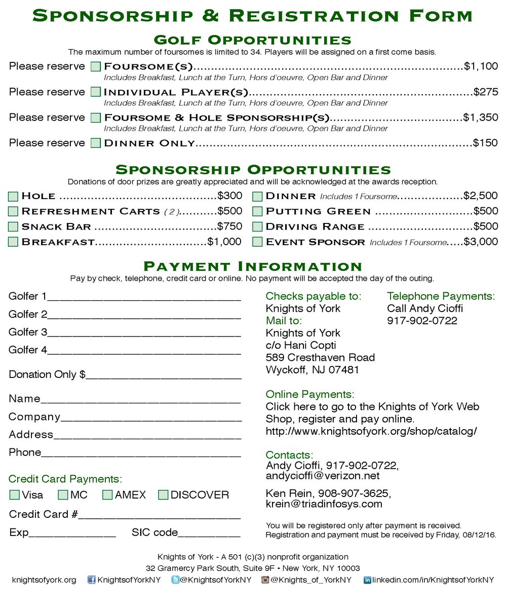KnightsofYorkNY's tweet image. Get ready to "tee-off" next Thursday #golftournament #fundraising #greatraffles