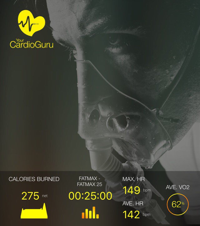 ROJW_13's tweet photo. I just smashed a FATMAX 25 workout, here's my session performance data https://t.co/EgiigfiQcR #CardioGuru https://t.co/01NBdaK7nW