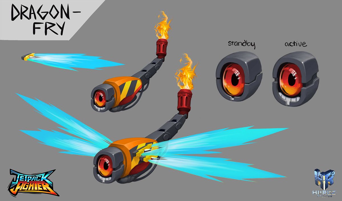 JetpackFighter's tweet image. Keep a safe distance from the DragonFry in Forest! Use fighters with long-range attacks to avoid its fiery tail.