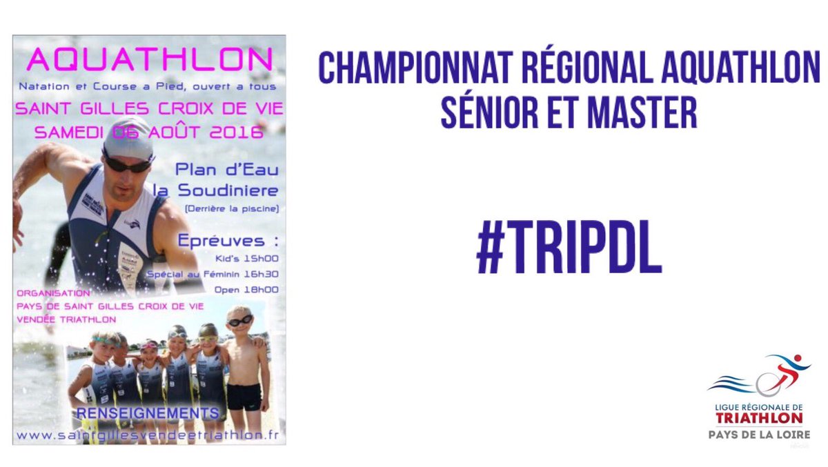 LigueTriPdl's tweet photo. Qui sera Champion(ne) Régional(e) #Aquathlon Sénior et Master ?!
#TriPdl https://t.co/zPuWSOlcbP https://t.co/tPLEXvpnAb