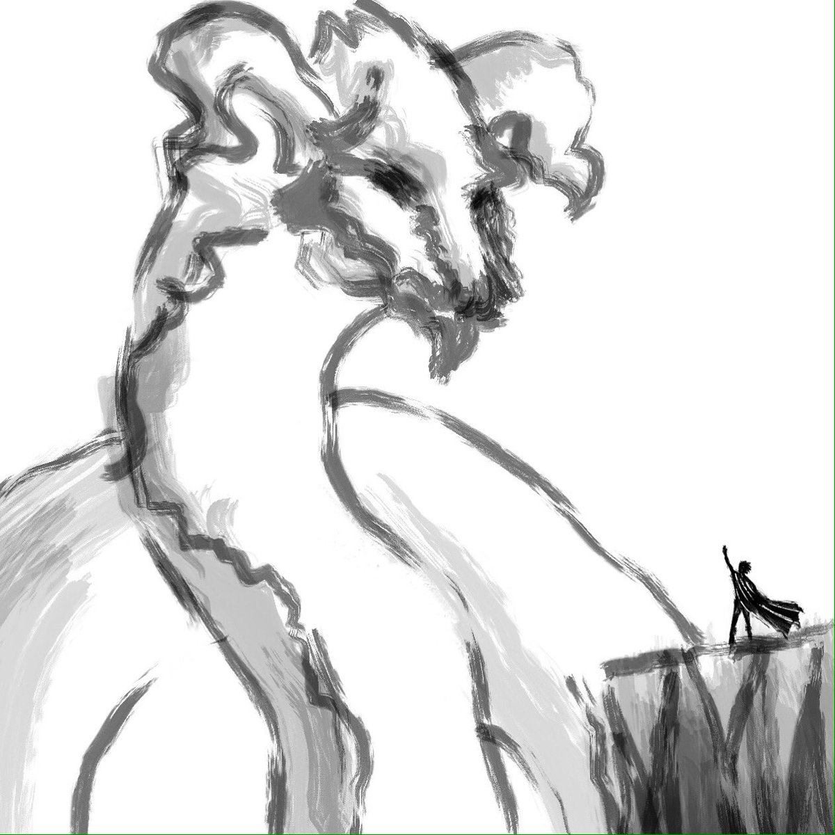 Stealthy_Games's tweet photo. #doodle a #dragon for #drawingoftheday #painting #minimalism #indiedev #gamedev #serpent #worm #fantasy #ipadart https://t.co/PuKyNc38JC