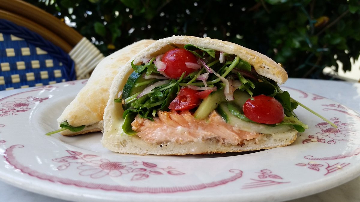 A savory start to the day with the salmon cozy. #lunchforbreakfast