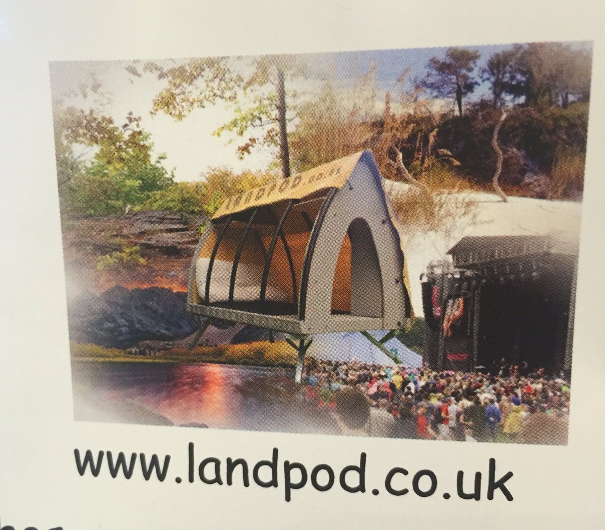What a neat idea not camping, not glamping but a #Landpod 👍 seen today at #bakewellshow