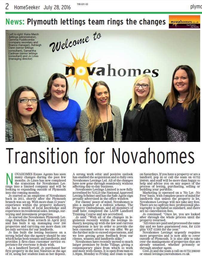 Our Editorial and new advert in the Homeseeker!! Thank you, guys!! 

<a href="/PlymouthHerald/">PlymouthHerald</a> <a href="/Sam_DCMedia/">Sam Arberry</a> #AMillionThanks