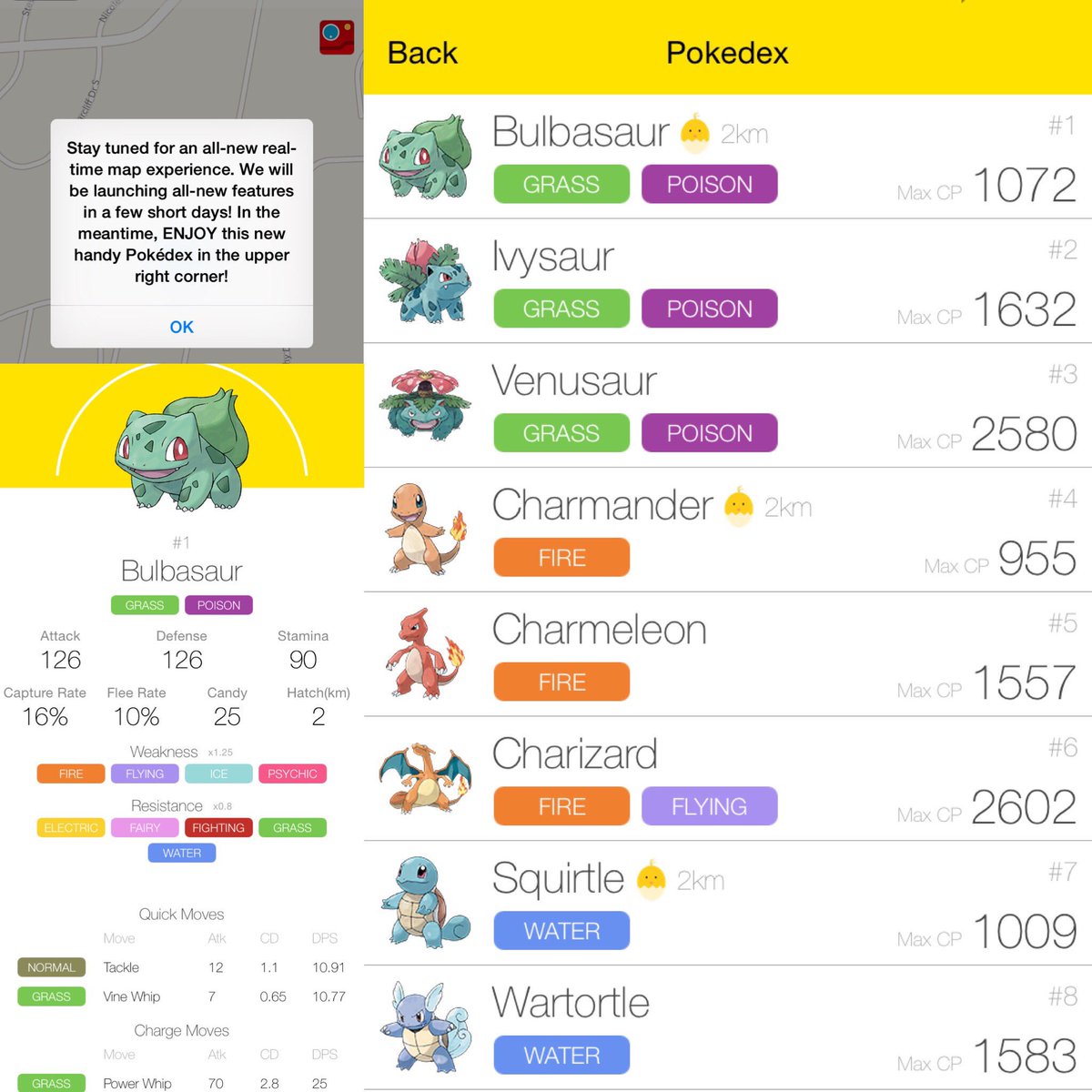 PokenetGo's tweet image. Restart app！try this new handy Pokédex！while waiting for our all-new realtime map#pokemongo #pokewhere  #pokevision