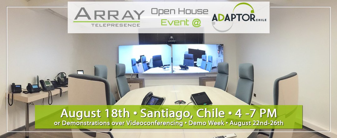 ArrayTP's tweet photo. @AdaptorChile Adds @ArrayTP  to their Portfolio of Next-Generation Video Solutions. https://t.co/cQBHrI9pem https://t.co/iaIeQmsuaz
