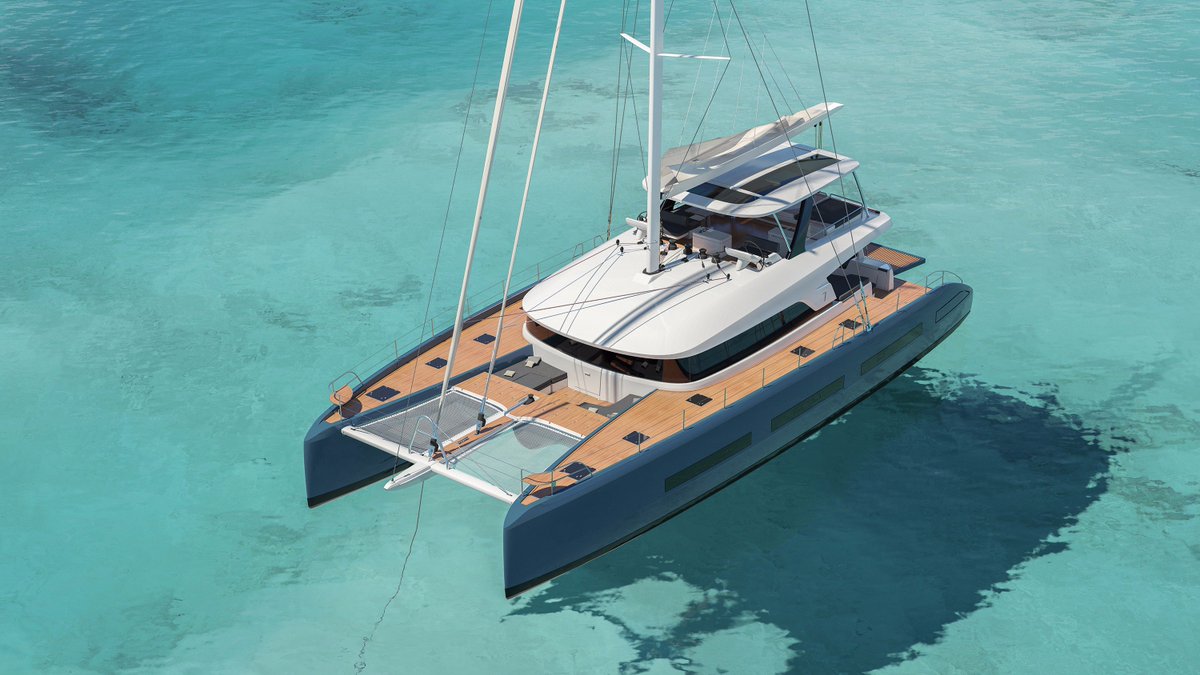 catamarans_bcn's tweet photo. Primeras imágenes del Lagoon Seventy7. Una embarcación majestuosa que dará mucho de qué hablar #Lagoon77 https://t.co/g3NA5s0NjQ