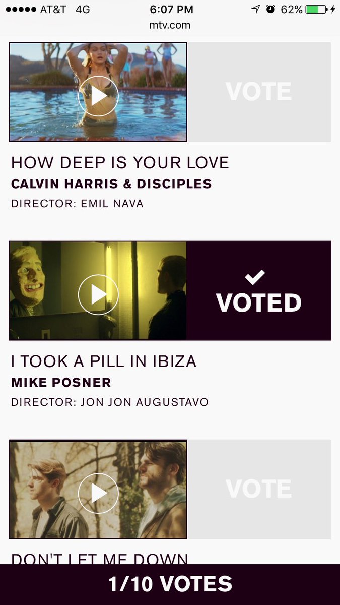 StateOfNirvana4's tweet photo. On my way to the concert and of course had to vote for my favorite 😝 #posnerVMA @MikePosner https://t.co/6RrcxDdFTM